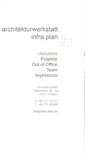 Mobile Screenshot of infra-plan.de